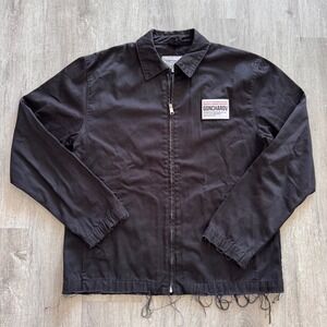 Carhartt WIP Detroit Goncharov Mafia Movie Jacket Black Distressed Mens Small